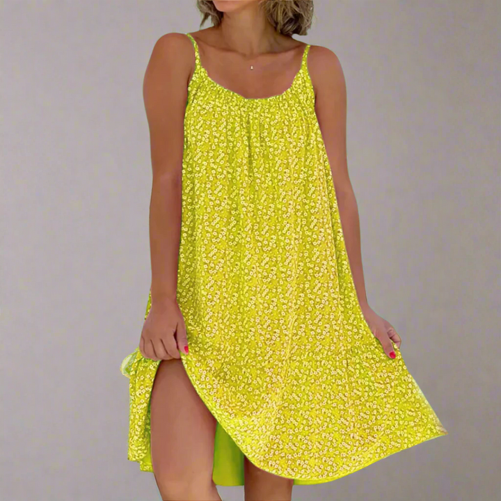 Women's Modern Floral Breezy Camisole Summer Dress