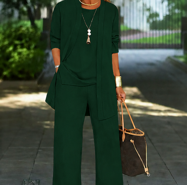 Cardigan and Relaxed Pants Set