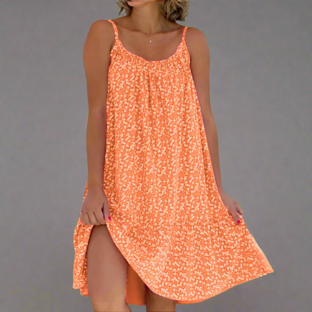 Women's Modern Floral Breezy Camisole Summer Dress