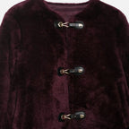 Women's Faux Fur Toggle Button Jacket