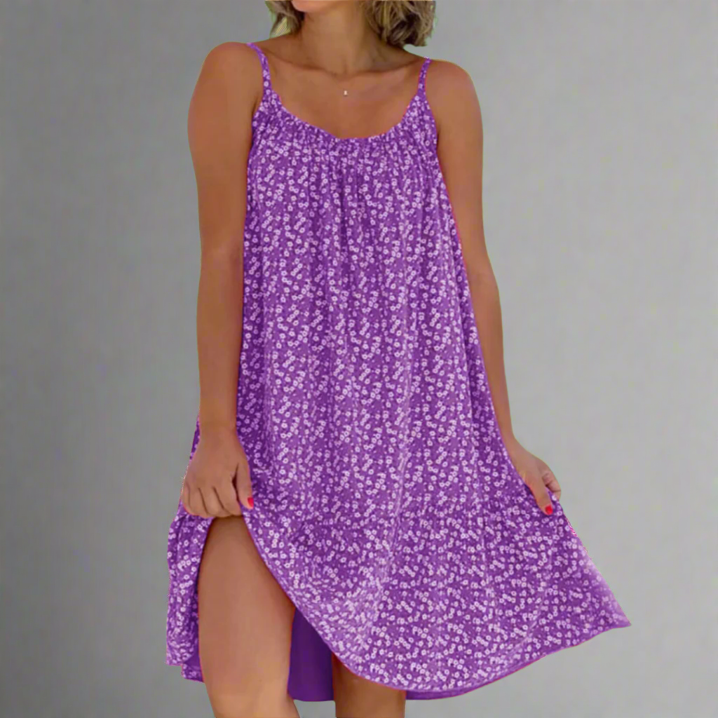 Women's Modern Floral Breezy Camisole Summer Dress