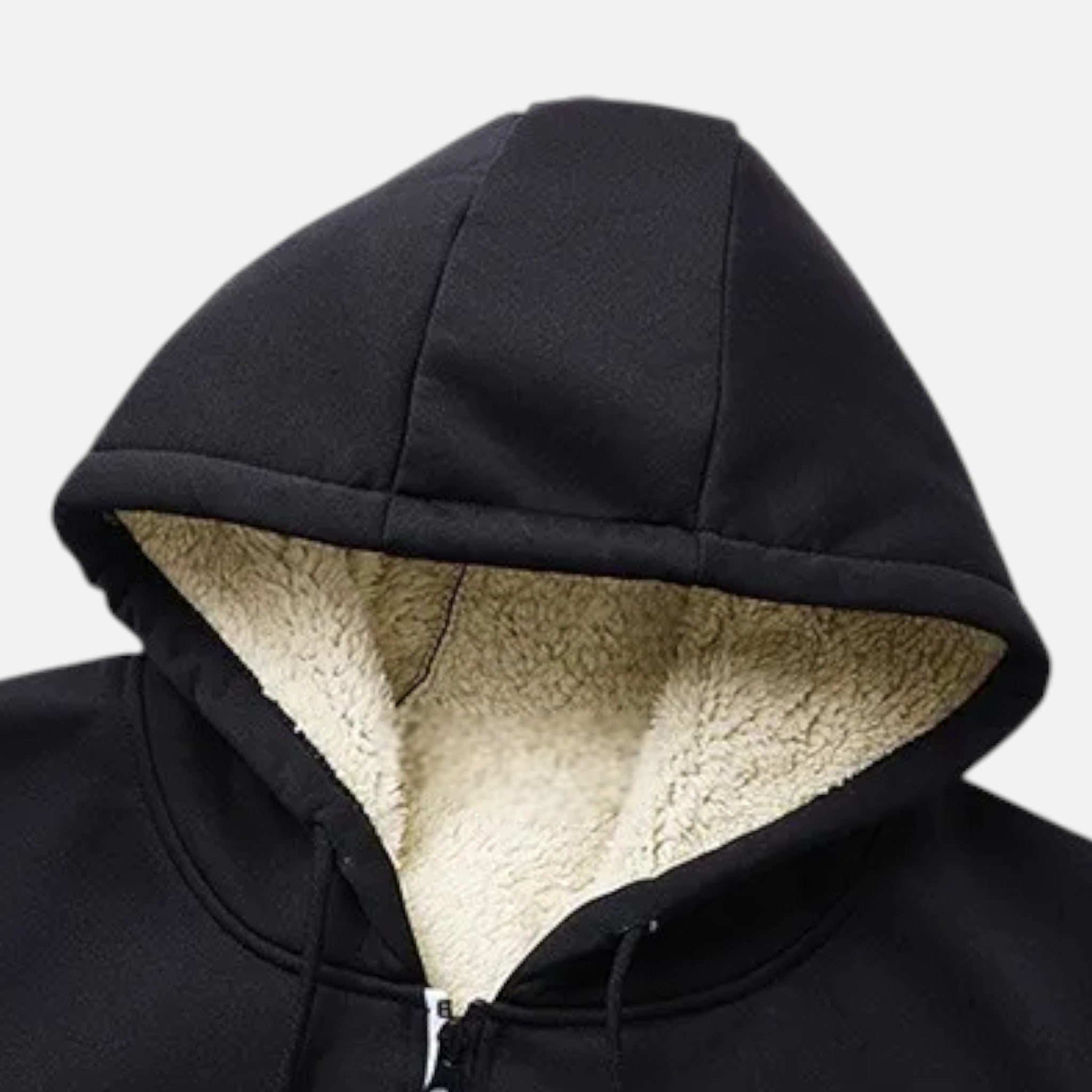Men's Fleece-Lined Winter Hoodie Jacket