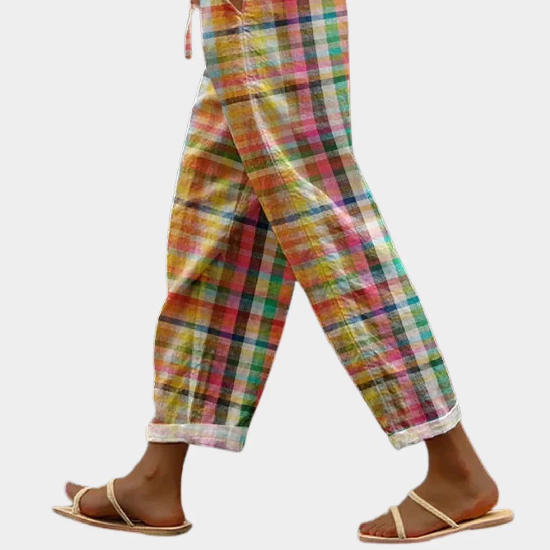 Pantalones Comfort a cuadros