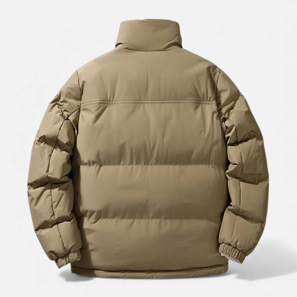 Men's Plush-Lined Thick Winter Puffer Jacket