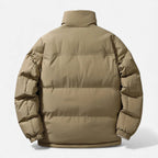 Men's Plush-Lined Thick Winter Puffer Jacket