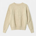 Women's Loose-Fit Knitted Cable Sweater