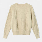 Women's Loose-Fit Knitted Cable Sweater