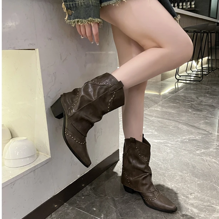Studded Western Style Boots