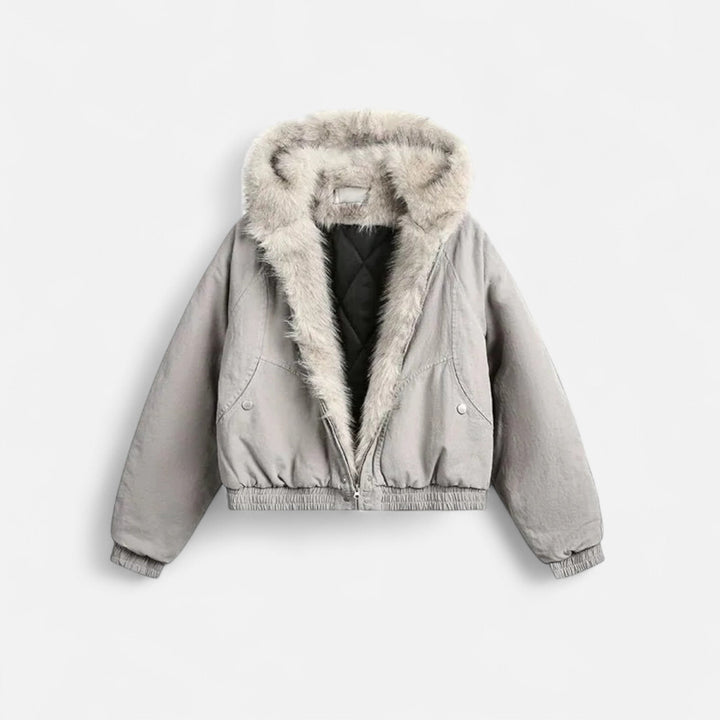 Women’s Contemporary Heritage Winter Hooded Coat with Sumptuous Fur Collar