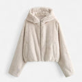 Women's Hooded Faux Fur Coat