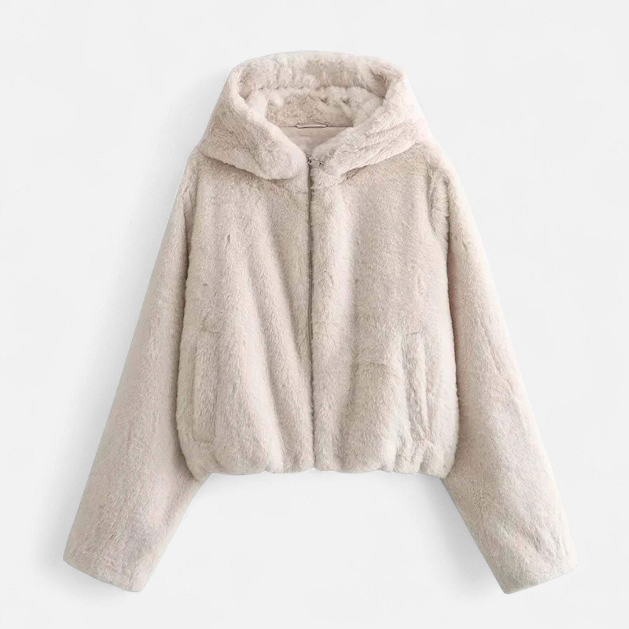 Women's Hooded Faux Fur Coat