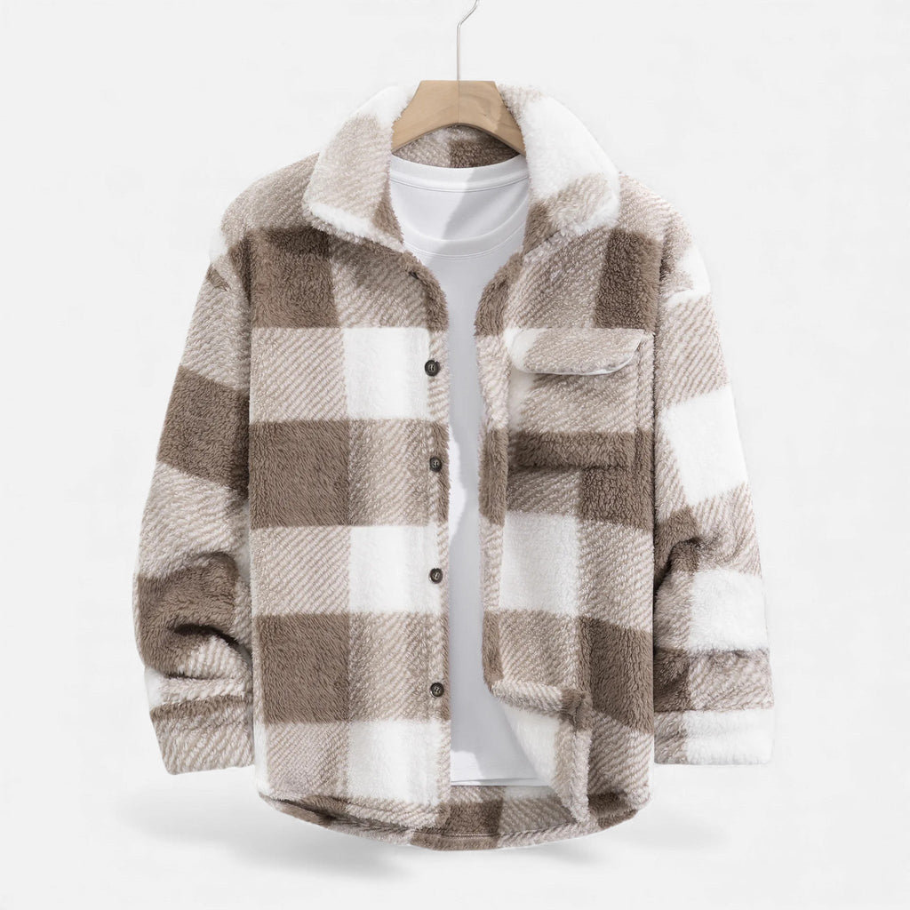 Men's Velvet Plush Rabbit Fur Jacket