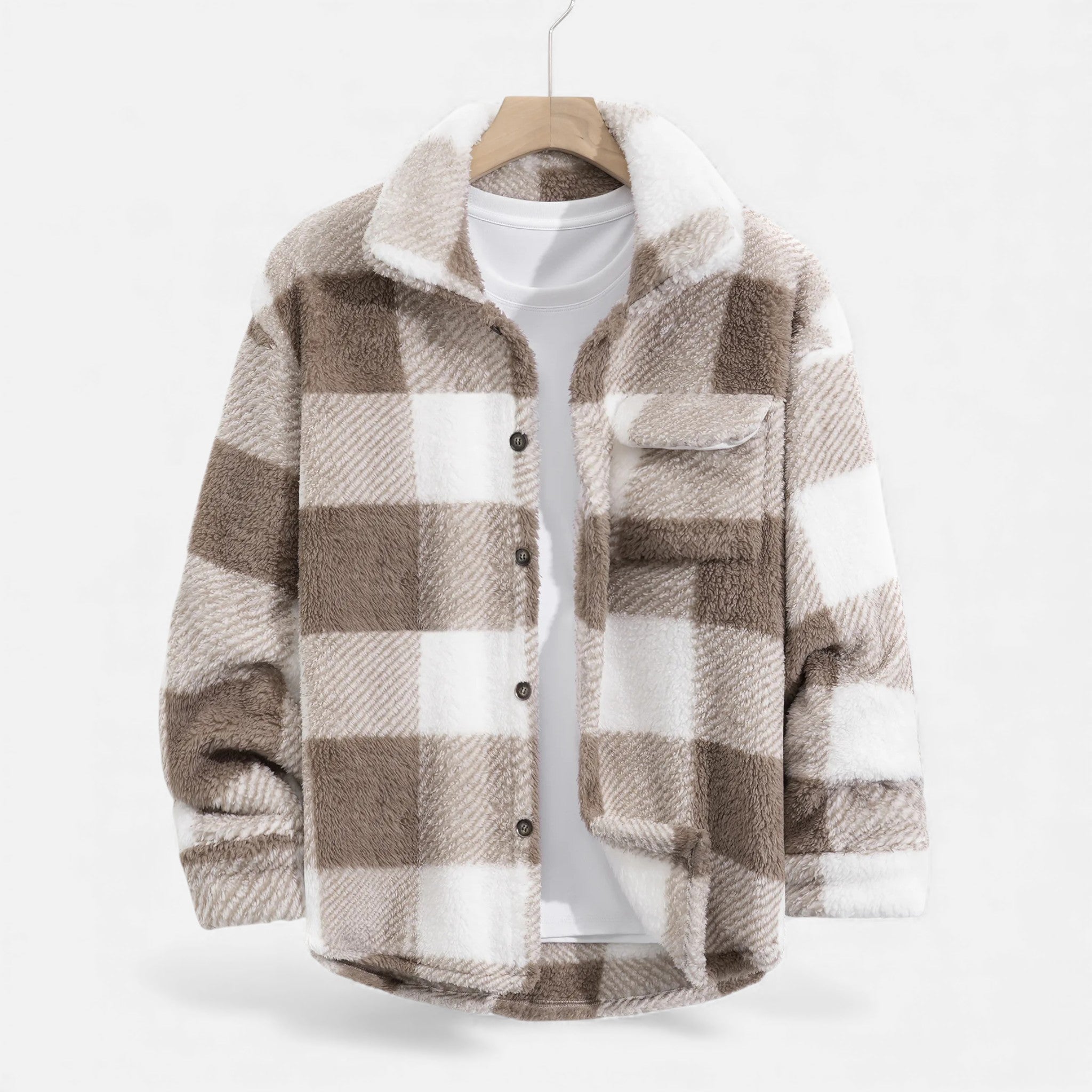 Men's Velvet Plush Rabbit Fur Jacket