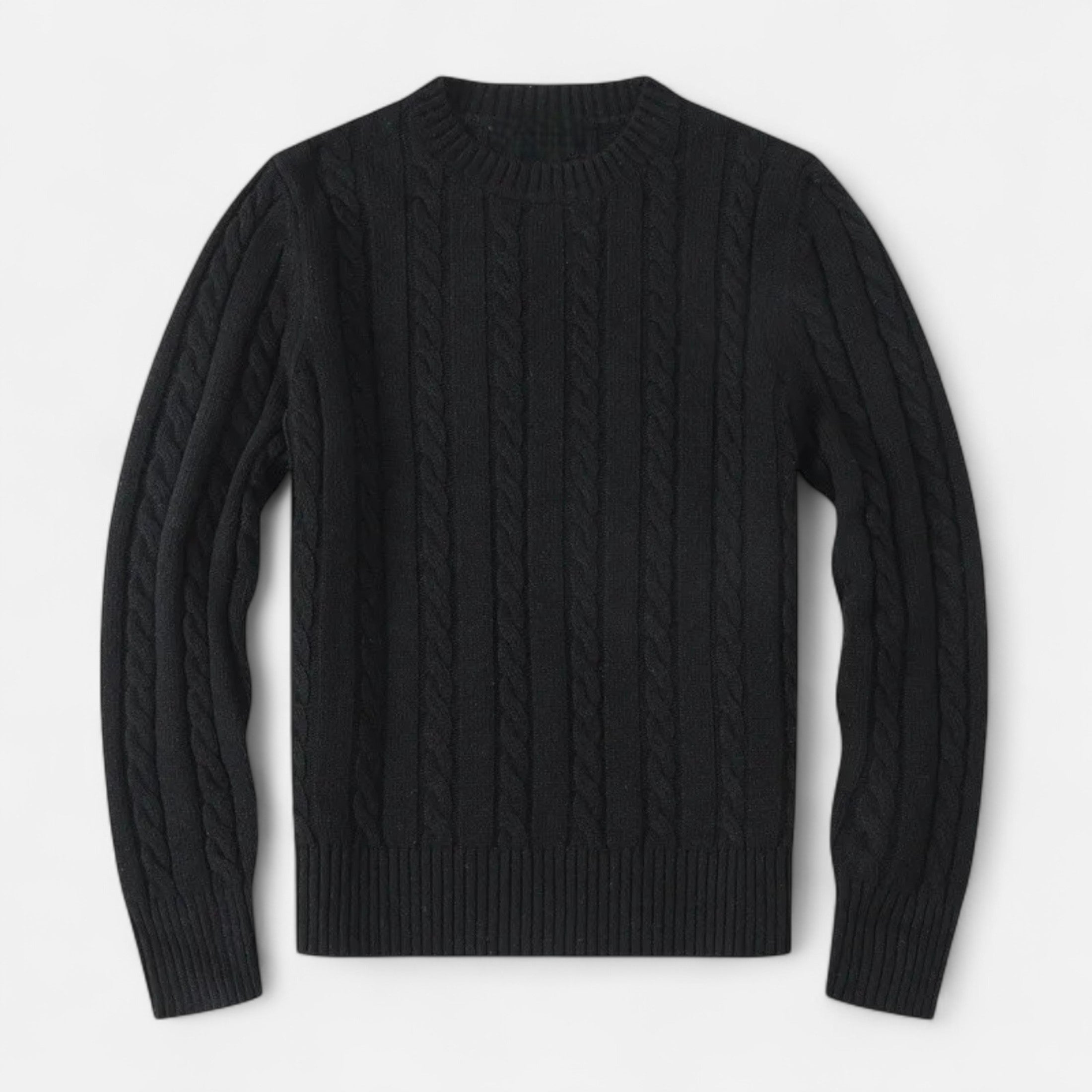 Men's Cotton Blend Round Neck Sweater