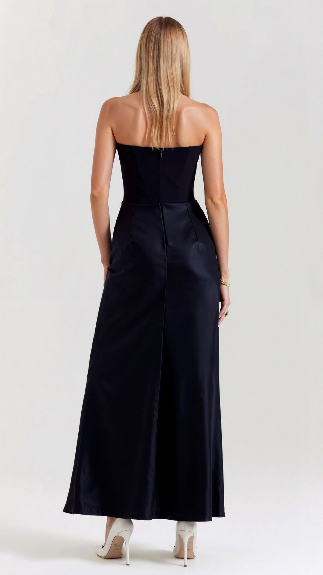 Vestido largo para invitada de boda para mujer, elegante, atemporal y de tacto suave