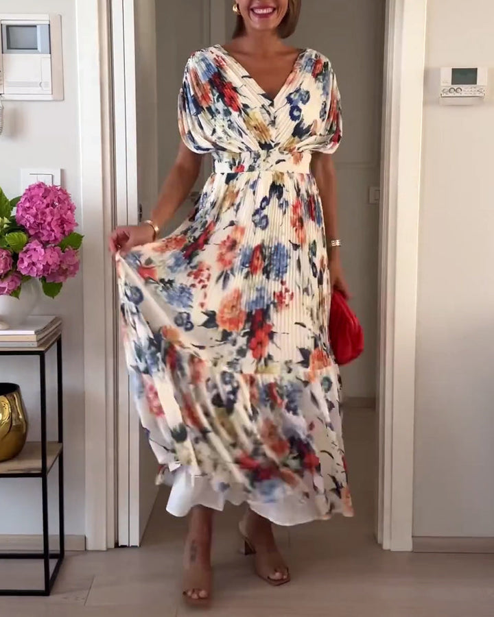 Elegancka sukienka w kwiaty
