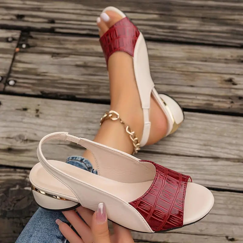 Sandalias de cuero cómodas con soporte acolchonado