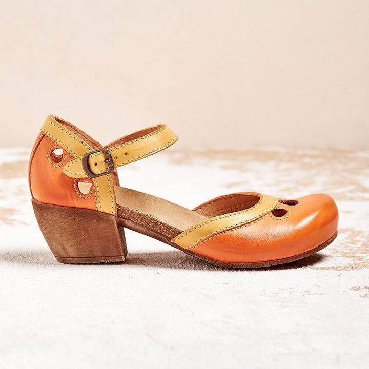 Sandalias ortopédicas de comodidad con tacón bajo