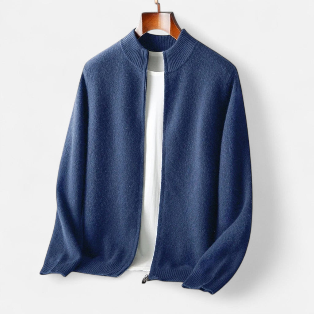 Men's Merino Wool Zip Sweater