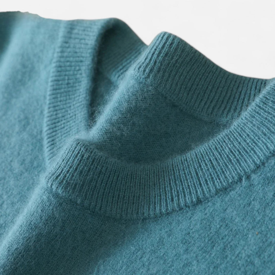 Men’s Refined Style Heritage Knit Long-Sleeve Crewneck Sweater