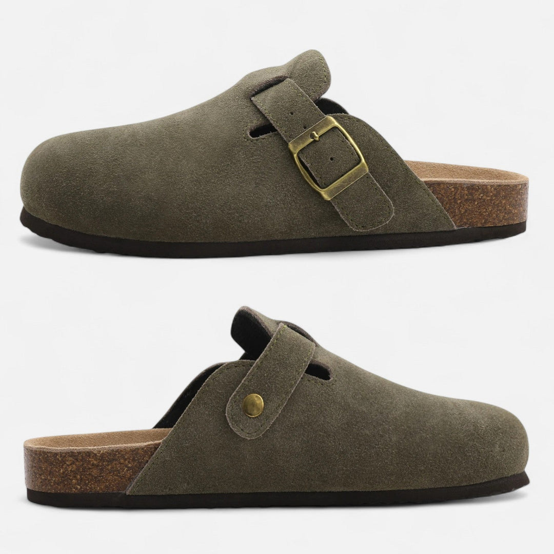 Men’s Trendy Home Indoor Slip-on Suede Mules Loungewear Clog