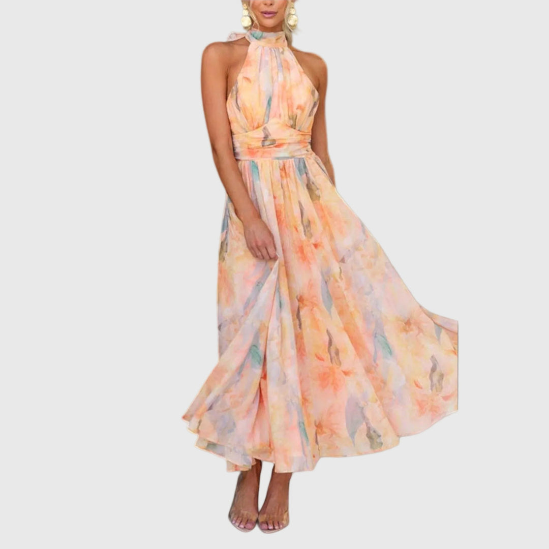 Elegancka sukienka wieczorowa maxi