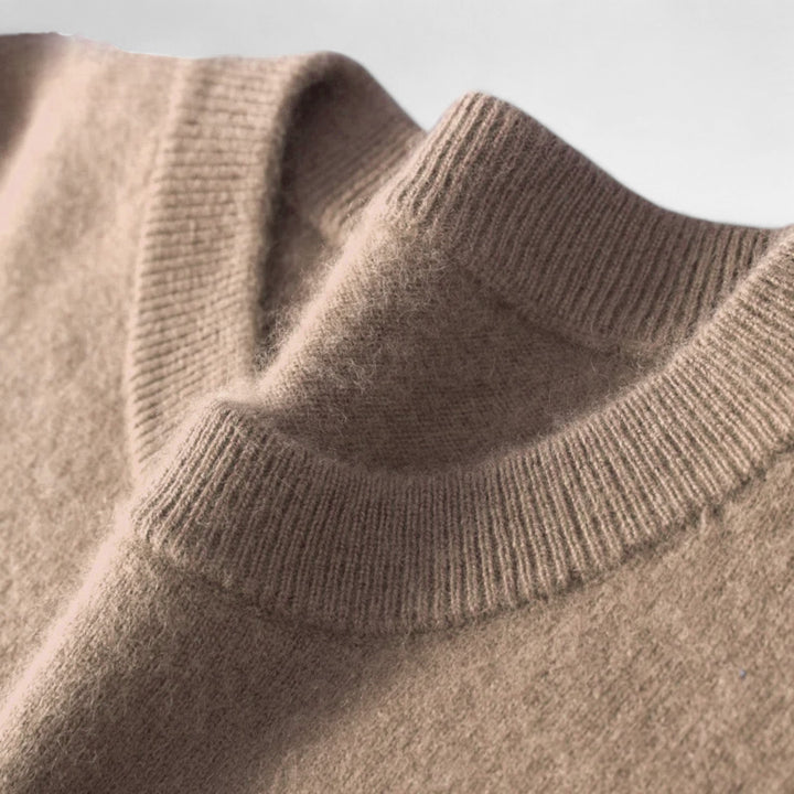 Men’s Refined Style Heritage Knit Long-Sleeve Crewneck Sweater