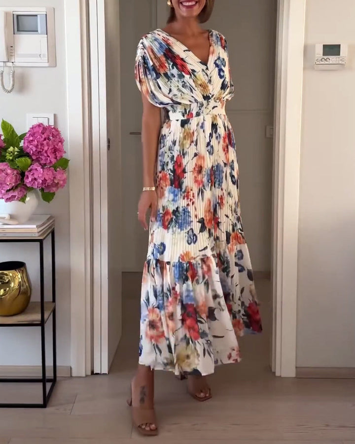 Elegancka sukienka w kwiaty