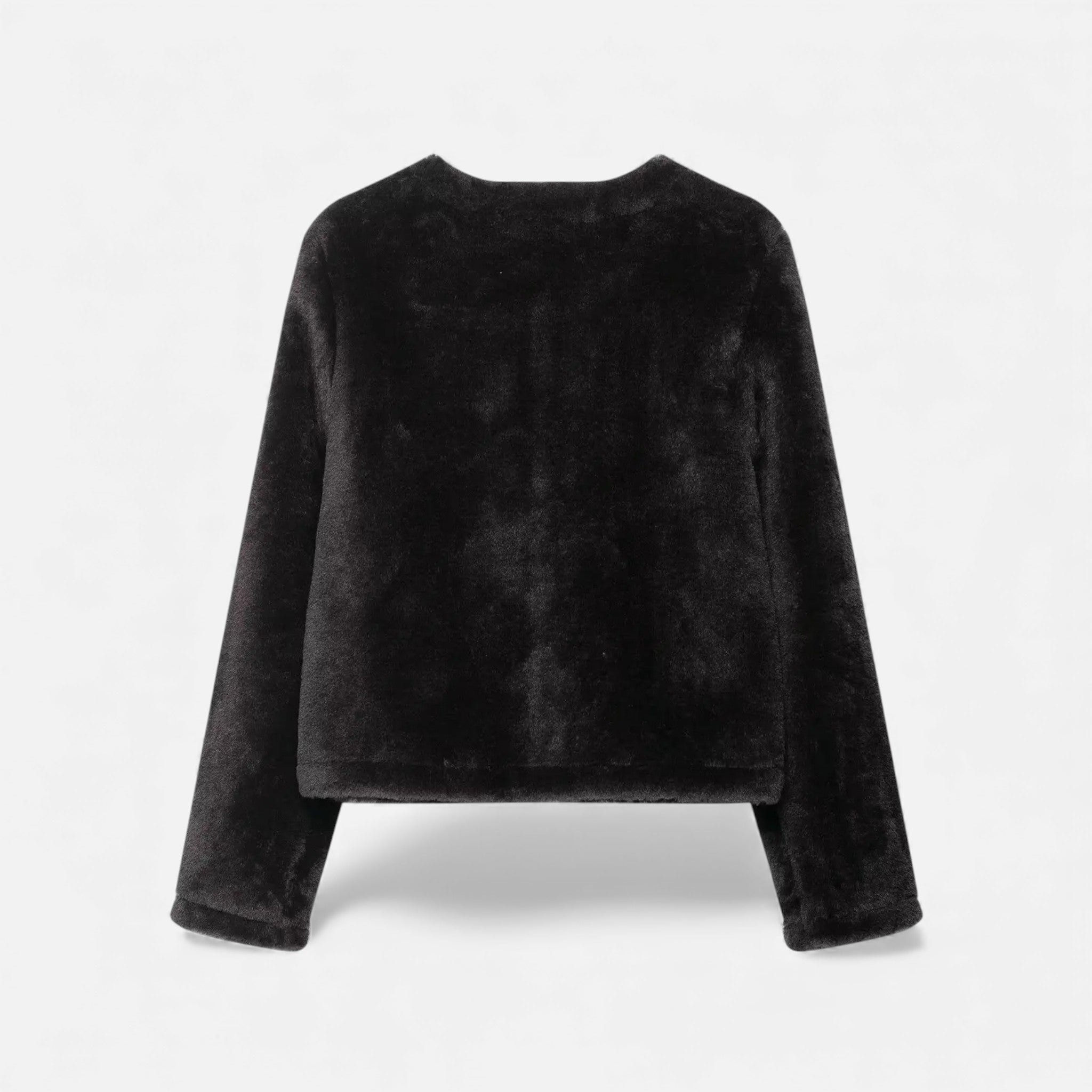 Women's Faux Fur Toggle Button Jacket