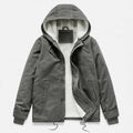 Men's Lamb Fleece Hooded Winter Coat