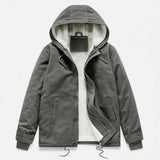 Men's Lamb Fleece Hooded Winter Coat