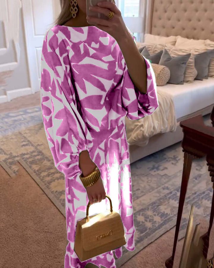 Conjunto a juego con mangas de linterna estampadas