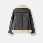 Women'S Autumn Belted Suede Jacket