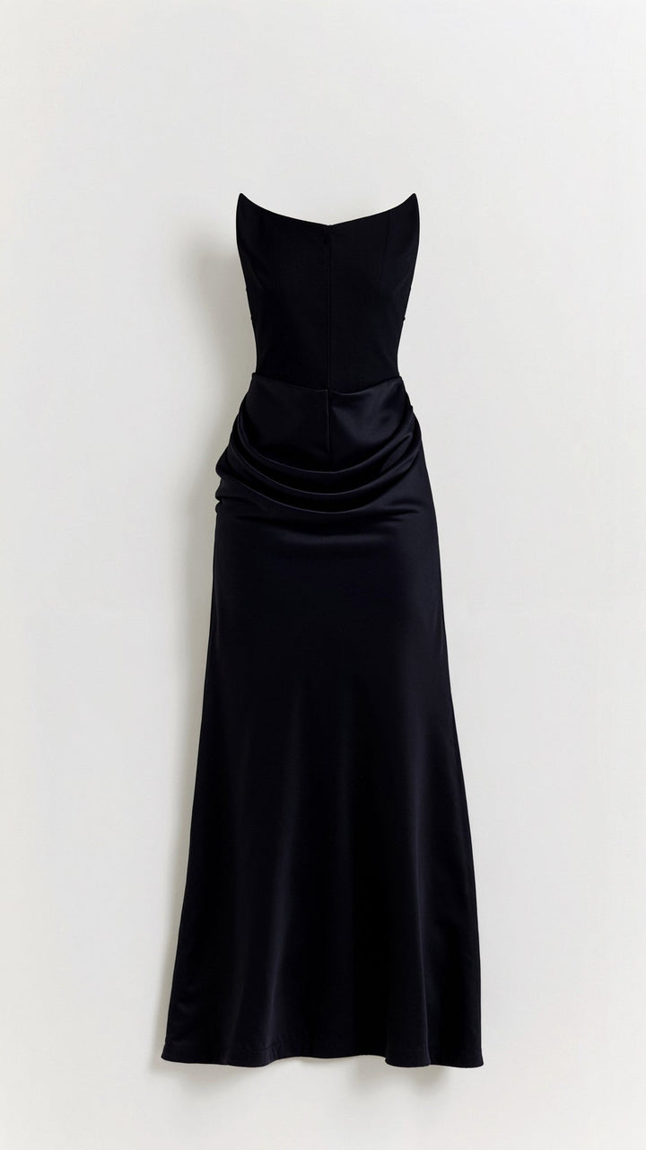 Vestido largo para invitada de boda para mujer, elegante, atemporal y de tacto suave