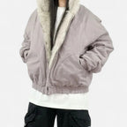 Women's Vintage Style Hooded Coat with Fur Collar