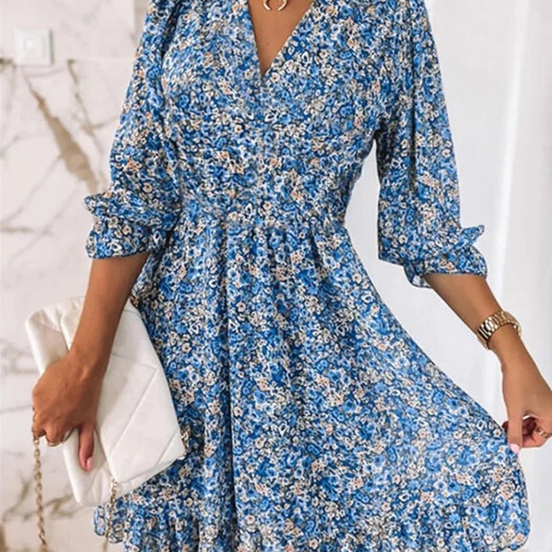 Elegancka sukienka w kwiaty