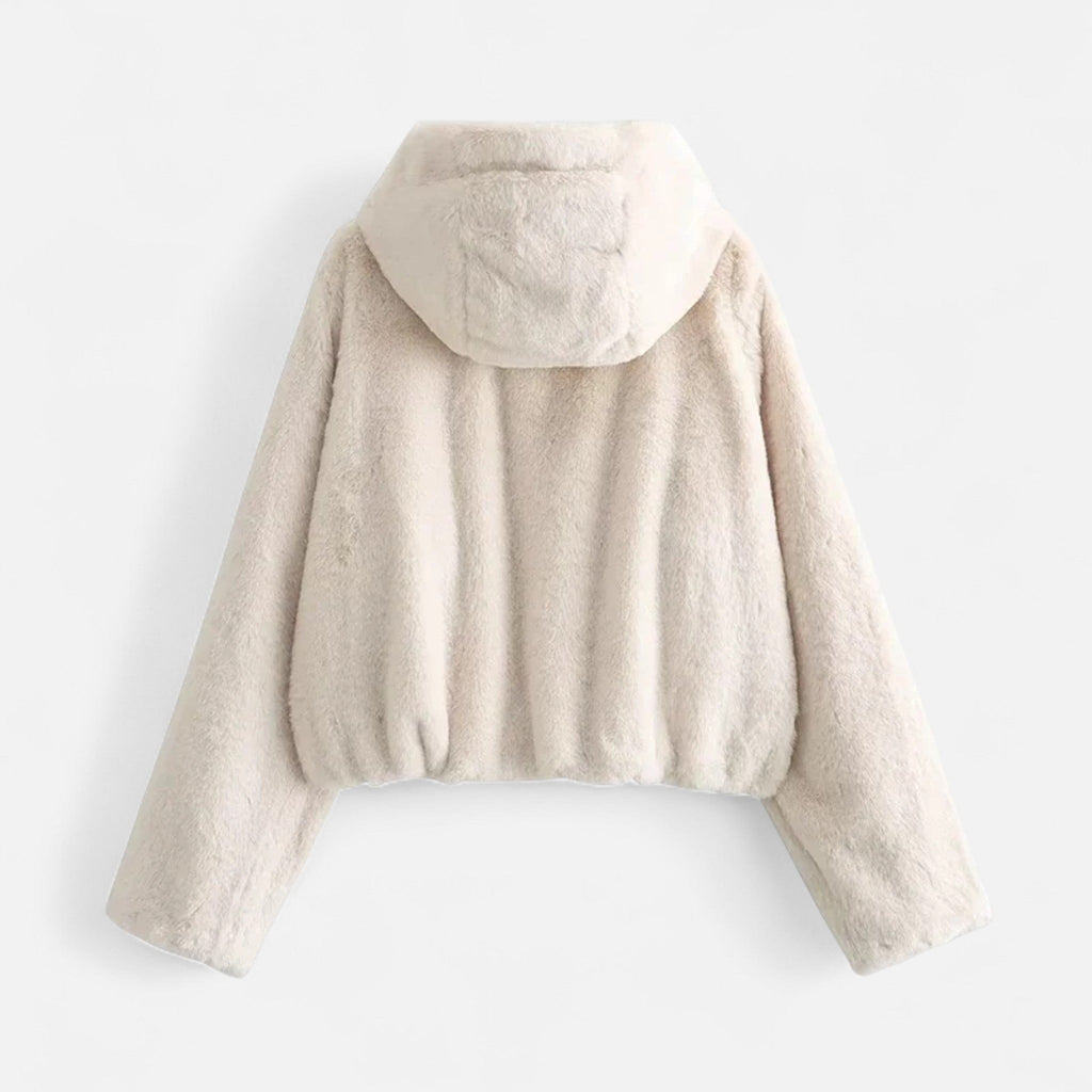 Women's Hooded Faux Fur Coat