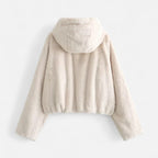 Women's Hooded Faux Fur Coat