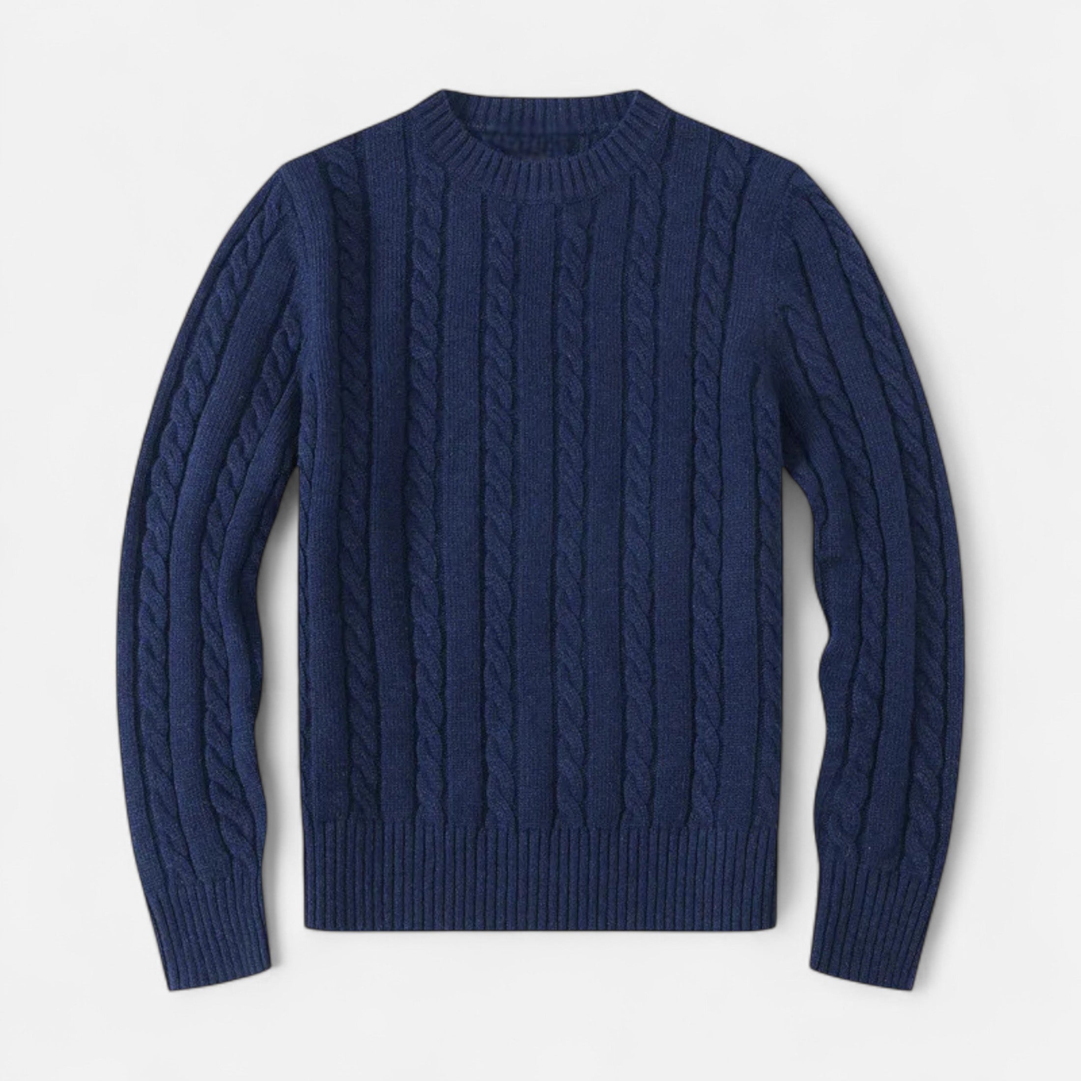 Men's Cotton Blend Round Neck Sweater