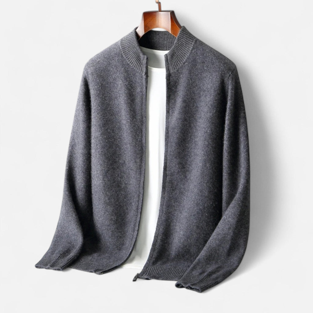 Men's Merino Wool Zip Sweater