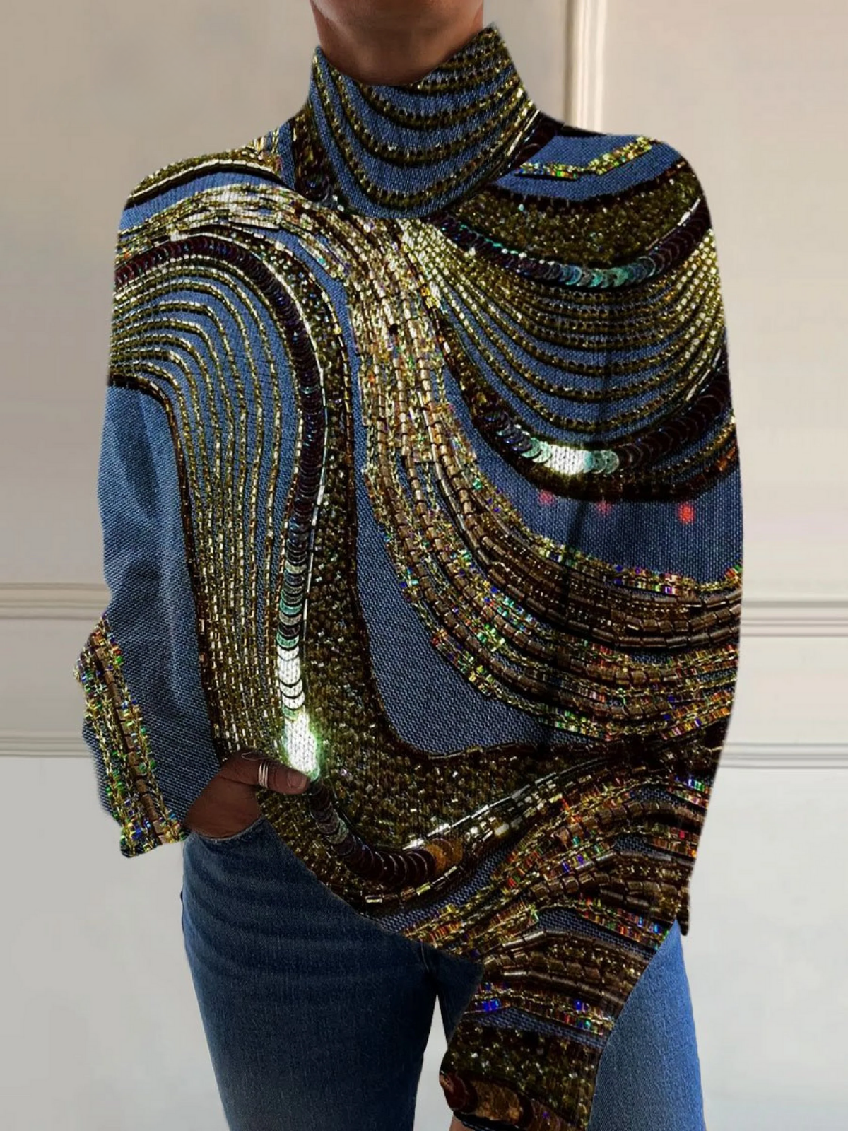 Christmas Turtleneck Sweater