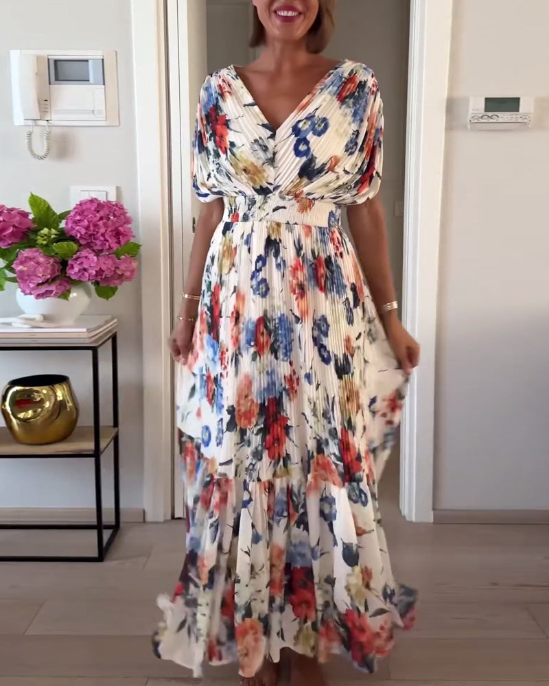 Elegancka sukienka w kwiaty