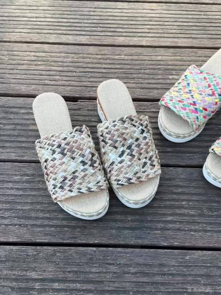 Woven Wedge Sandals