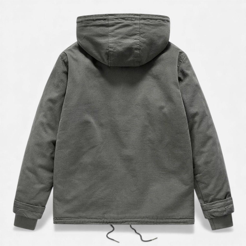 Men's Lamb Fleece Hooded Winter Coat