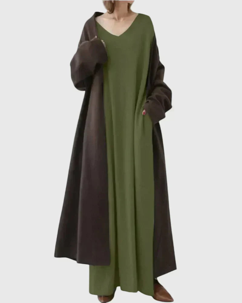 Sophisticated Draped Maxi Dress