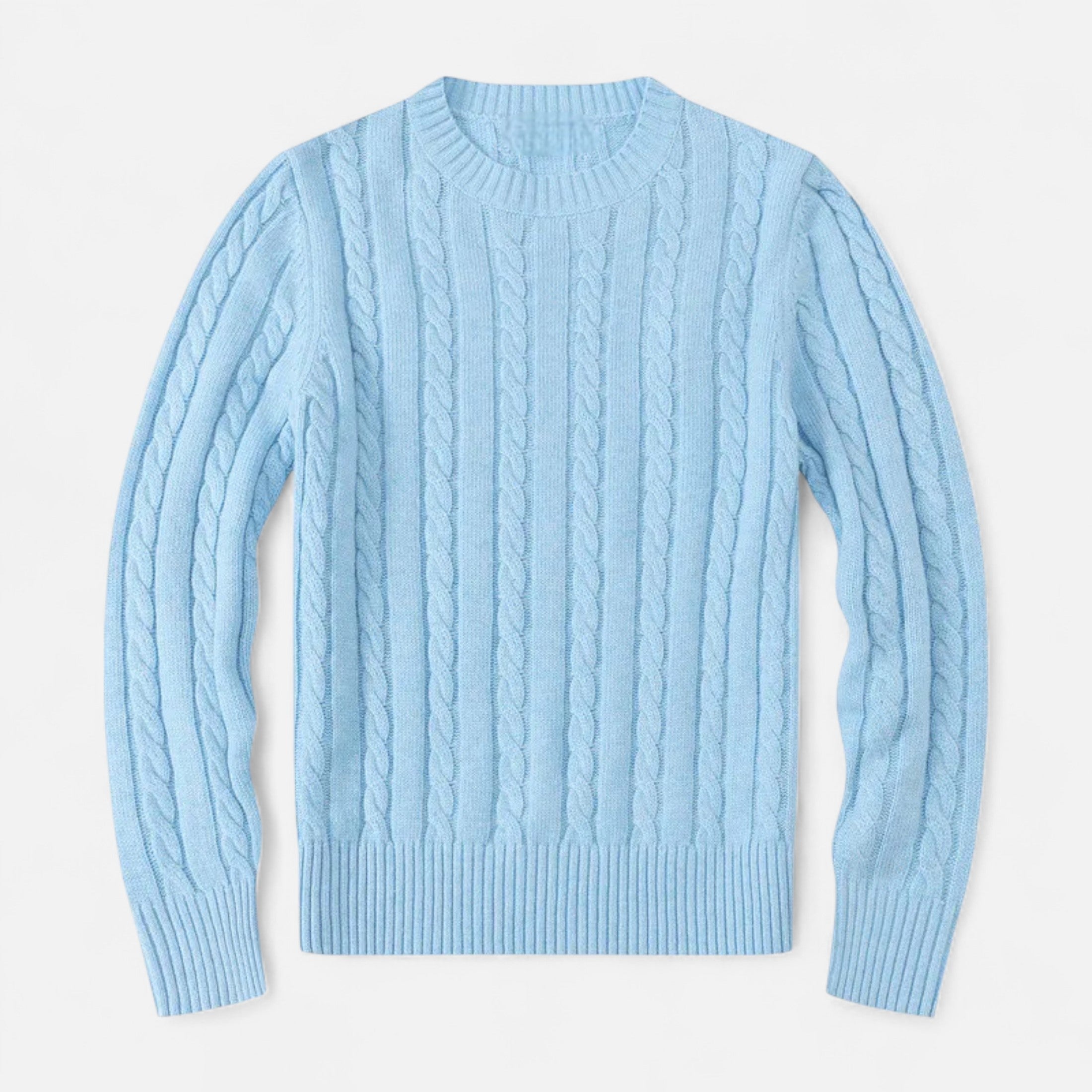 Men's Cotton Blend Round Neck Sweater