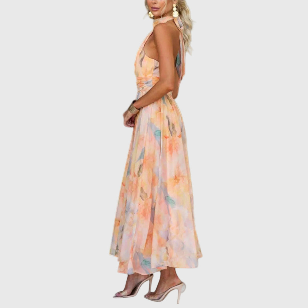 Elegancka sukienka wieczorowa maxi