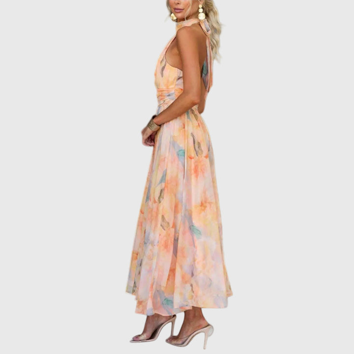 Elegancka sukienka wieczorowa maxi