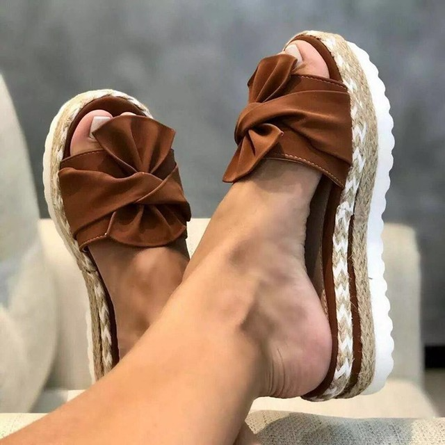 Braided Wedge Sandals