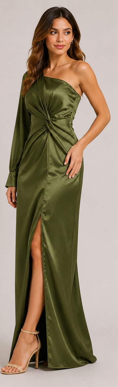 Vestido midi plisado con silueta refinada